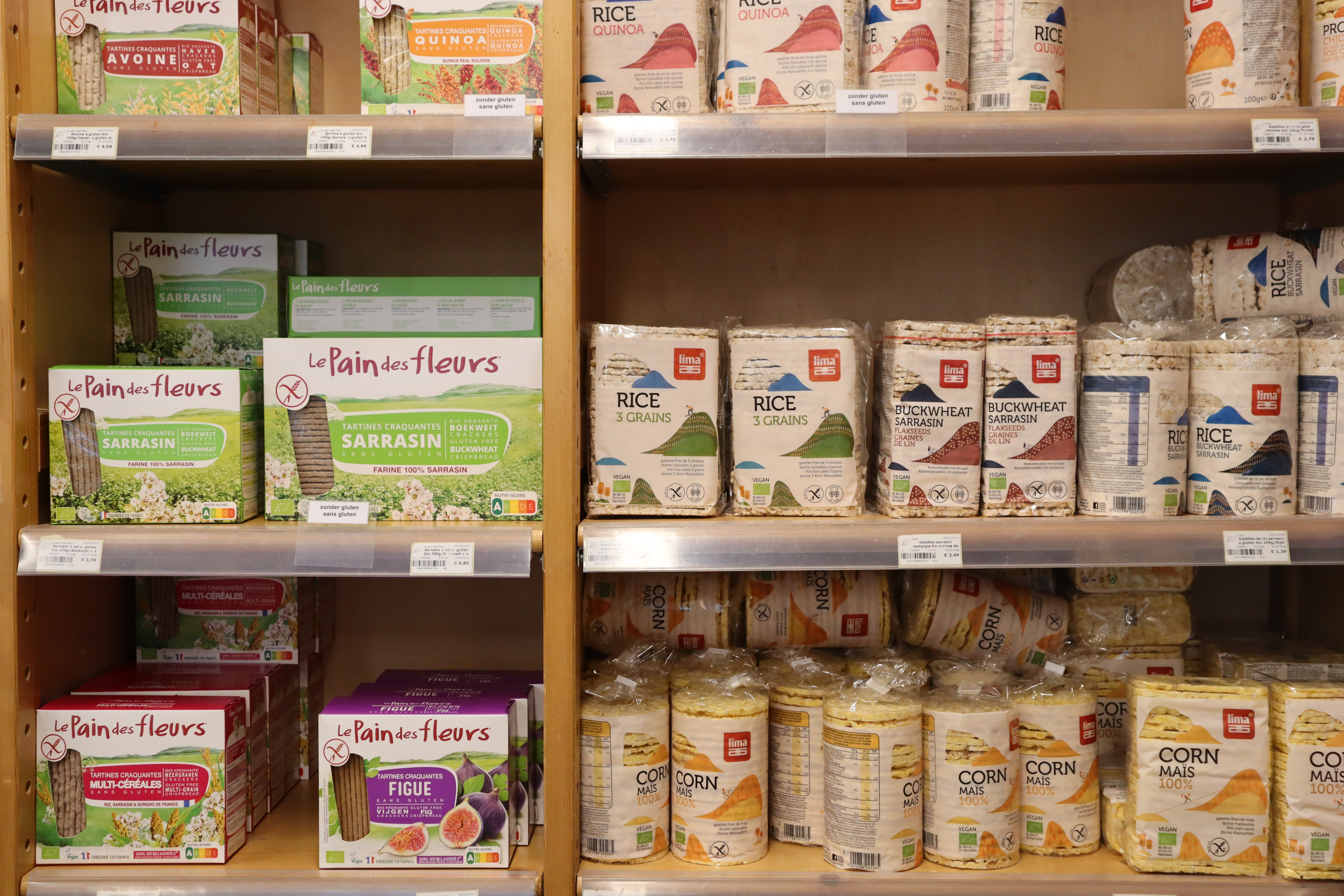 Welke glutenvrije producten vind je bij Bioshop?