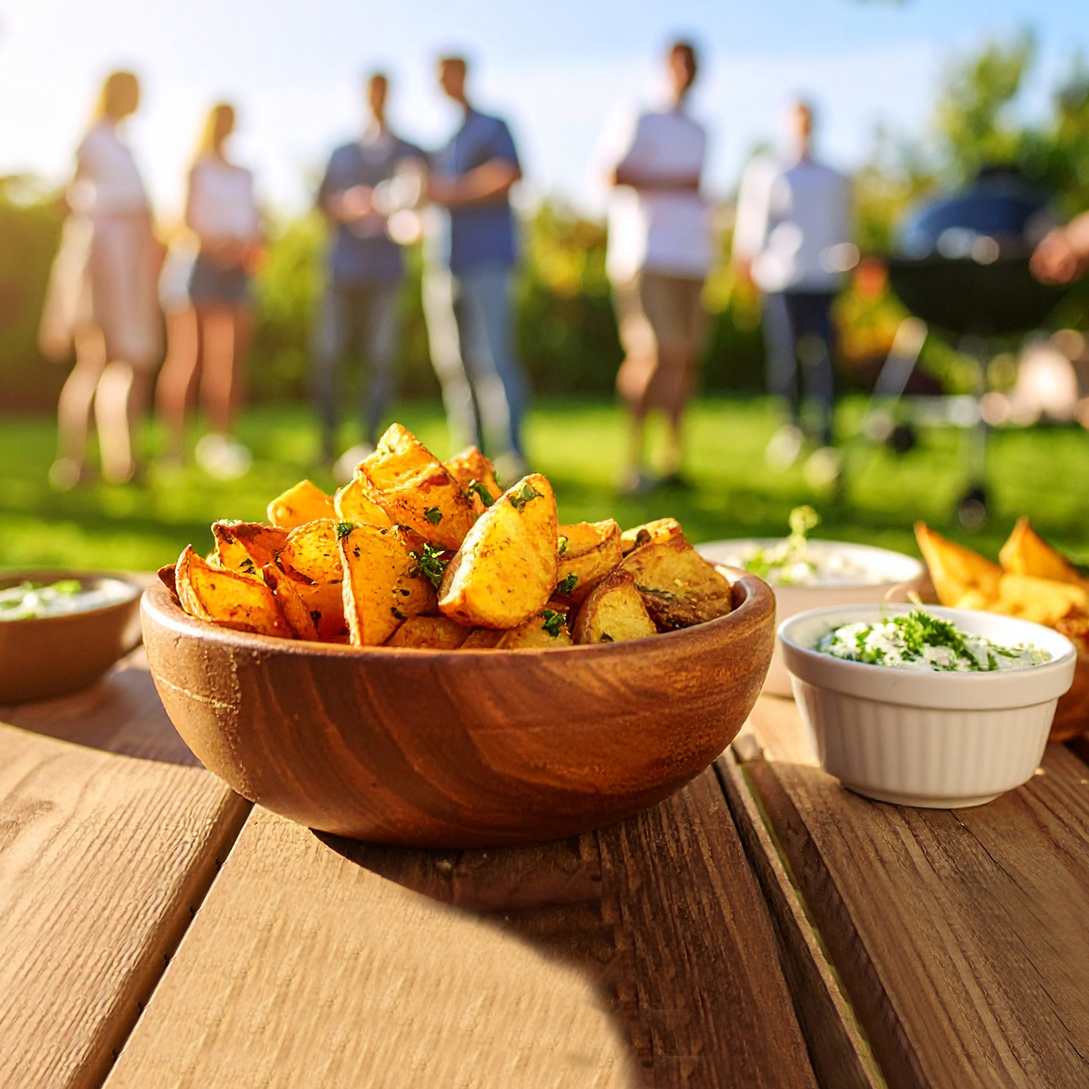 recept boerenaardappeltjes met kruidendip